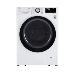 LG Electronics 24-inch W 2.6 cu. ft. Compact Front Load Washer with AI and Wi-Fi in White - ENERGY STAR® WM1455HWA