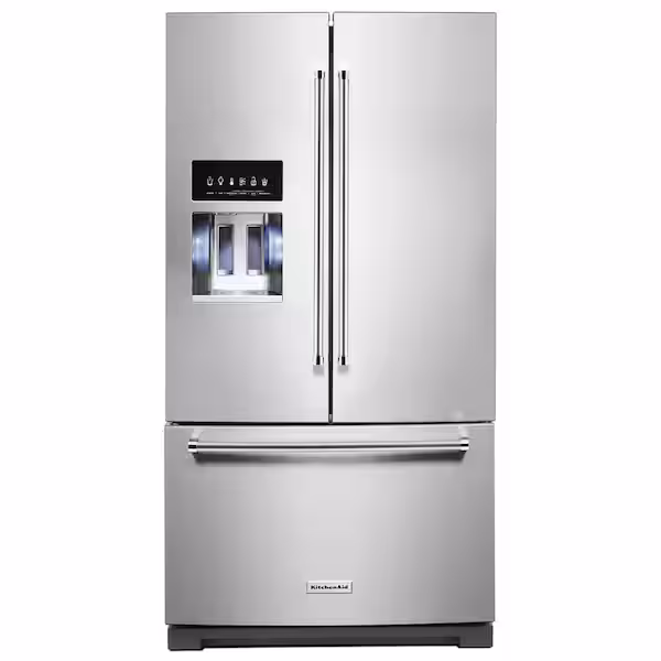 26.8 cu. ft. French Door Refrigerator in Stainless Steel with PrintShield Finish KRFF577KPS02