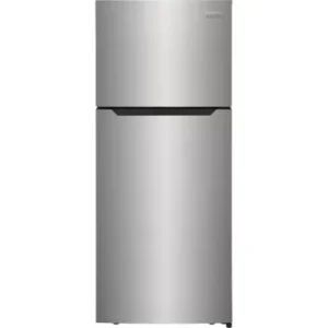 Frigidaire 28-inch W 17.6 Cu. Ft. Top Freezer Refrigerator in Brushed Steel - ENERGY STAR® FFHT1822UV
