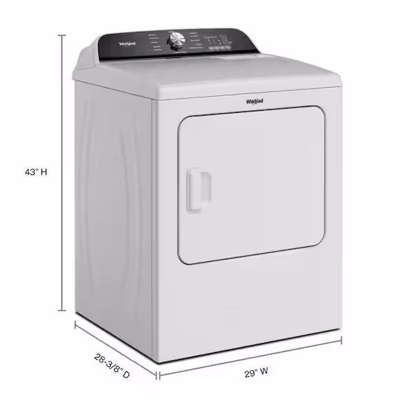 7.0 cu.ft. Vented Top Load Electric Dryer in White YWED6150PW0 - Image 3
