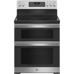 GE Appliances 30-in Freestanding Double Oven Electric Range - Stainless Steel JBS86SP6SS