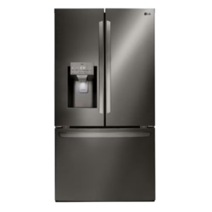 LG Electronics 36-inch W 28 cu. ft. 3-Door French Door Refrigerator in Smudge Resistant Black Stainless Steel - ENERGY STAR® LRFS28XBD