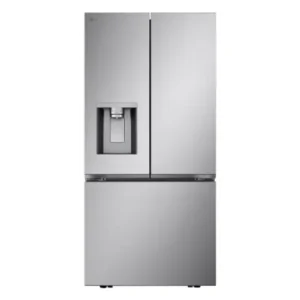 LG Electronics 33-inch W 25 cu.ft. Standard Depth 3-Door French Door Refrigerator with Dual Ice Makers in Stainless Steel - ENERGY STAR® LF25S6330S
