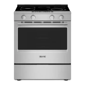 Maytag 5.3 cu ft Slide-In Electric Range with Grill Mode in Fingerprint Resistant Stainless Steel - ENERGY STAR® YMSES7030SZ
