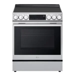 LG Electronics 30-inch Smart Slide-in Electric Range with ProBake Convection Oven, Air Fry and InstaView in Smudge Resistant Stainless Steel - ENERGY STAR® LSEL6335F