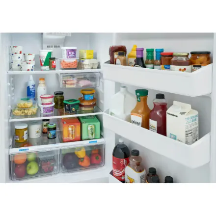 Frigidaire 29.5-inch 18.17 Cu. Ft. Garage Ready Top Freezer Refrigerator in White FRTE1835AW - Image 3
