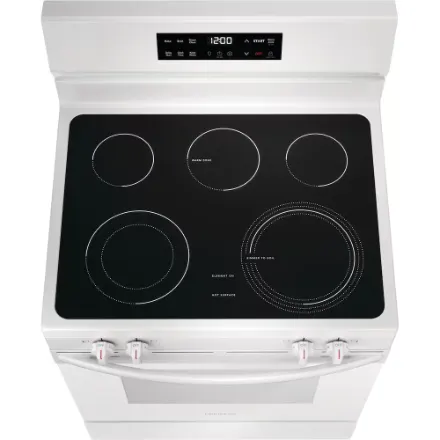 Frigidaire 30-inch Freestanding Electric Range with EvenTemp Cooktop and Steam Clean in White FCRE306CAW - Image 3