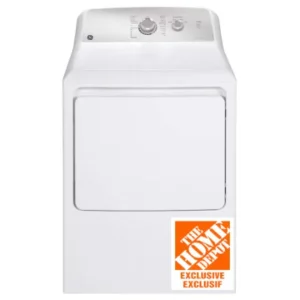 GE 27-Inch 7.2 cu. ft. Front Load Electric Dryer with SaniFresh Cycle in White - Home Depot Exclusive GTD40EBMRWS