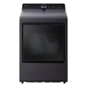 LG Electronics 27-inch W 7.3 cu. ft. Vented SMART Electric Dryer with EasyLoad Door, TurboSteam and Sensor Dry in Matte Black - ENERGY STAR® DLEX8600