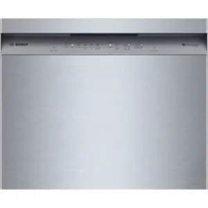 Bosch 300 Series 24-Inch Smart Built-In Dishwasher with Home Connect, Third Rack, SS 50 dBA SHE3ADF5N