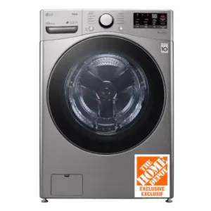 LG Electronics 5.2 cu. ft. Smart Front Load Washer with AI, Wi-Fi and Steam Technology in Graphite Steel, Stackable - HomeDepot Exclusive - ENERGY STAR® WM3600HVA