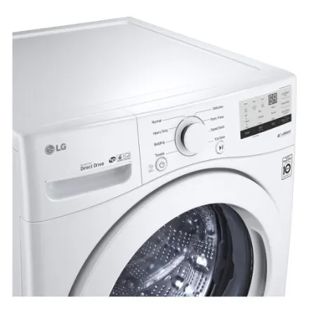 LG Electronics 5.2 cu. ft. Ultra Large Front Load Washer with Coldwash in White - ENERGY STAR® WM3400CW - Image 6