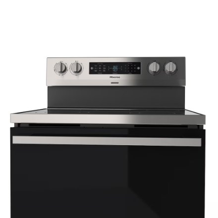Hisense 5.8 cu.ft. True Convection Electric Range with Air Fry & Steam Clean in Stainless Steel HBE3502CAS - Image 3