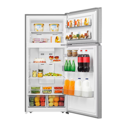 Hisense 30-inch W 18 cu.ft. Top Mount Refrigerator in Silver RT18A2FSD - Image 3