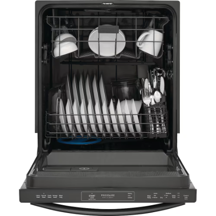 Frigidaire Gallery 24 inch Built-In Top Control Dishwasher with Orbit clean in Smudge-Proof Black Stainless Steel 52 dBA - ENERGY STAR® GDPH4515AD - Image 4