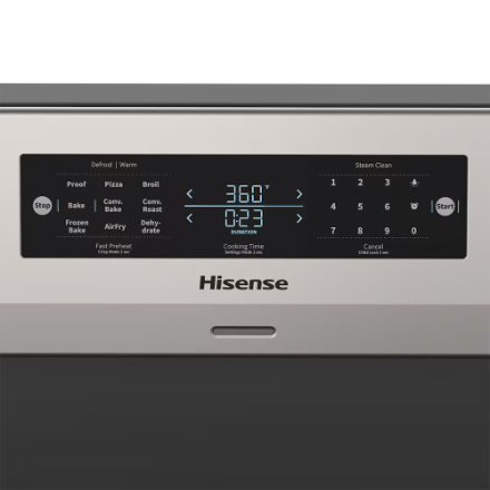 Hisense 5.8 cu.ft. True Convection Electric Range with Air Fry & Steam Clean in Stainless Steel HBE3502CAS - Image 5