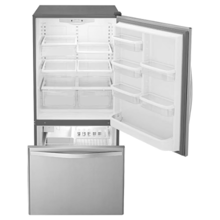 Whirlpool 33-inch W 22 cu. ft. Bottom Freezer Refrigerator in Stainless Steel - ENERGY STAR® WRB322DMBM06 - Image 6