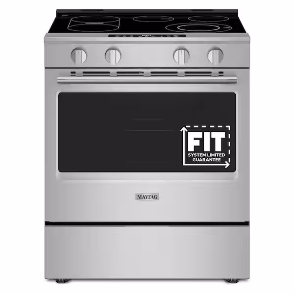 30 in. 5 Burner Elements Slide-In Electric Range in Fingerprint Resistant Stainless Steel with Grill Mode MSES7030SZ0