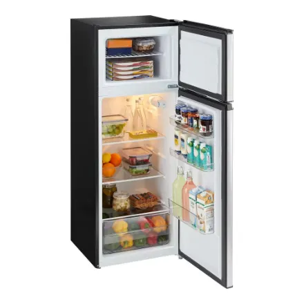 Vissani 22-inch W 7.1 Cu. Ft. Top Freezer Refrigerator in Stainless Steel MDFF7SSC - Image 3