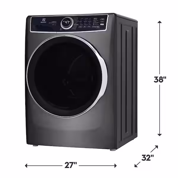 4.5 cu. ft. Stackable Front Load Washer in Titanium with SmartBoost, Optic Whites, and Pure Rinse ELFW7637AT3 - Image 2