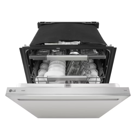 LG Electronics 24-inch Smart Top Control FlushFit Dishwasher with QuadWash Pro, 3rd Rack and Auto Open Dry in Stainless Steel, 42 dBA - ENERGY STAR® LDNPH753S - Image 4