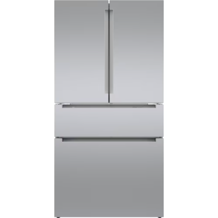 Bosch 800 Series 36-inch 20.5 cu.ft. Smart Counter-Depth French Door Refrigerator, with Dual Compressor, in Stainless Steel B36CL80ENS