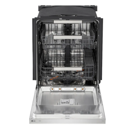 LG Electronics 24-inch Smart Top Control FlushFit Dishwasher with QuadWash Pro, 3rd Rack and Auto Open Dry in Stainless Steel, 42 dBA - ENERGY STAR® LDNPH753S - Image 3