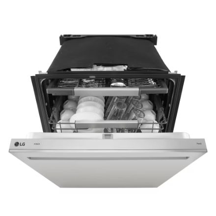 LG Electronics 24-inch Smart Top Control FlushFit Dishwasher with QuadWash Pro, 3rd Rack and Auto Open Dry in Stainless Steel, 42 dBA - ENERGY STAR® LDNPH753S - Image 2