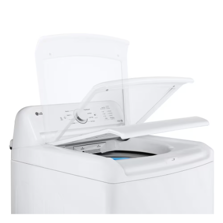 LG Electronics 4.8 cu. ft. Top Load Washer with Agitator and SlamProof Glass Lid in White WT6105C - Image 5