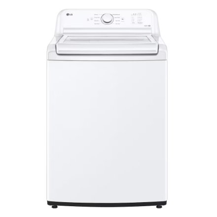 LG Electronics 4.8 cu. ft. Top Load Washer with Agitator and SlamProof Glass Lid in White WT6105C