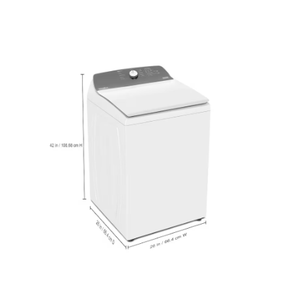 Whirlpool 4.5 Cu. Ft. Top Load Impeller Washer in White WTW4000SW - Image 2