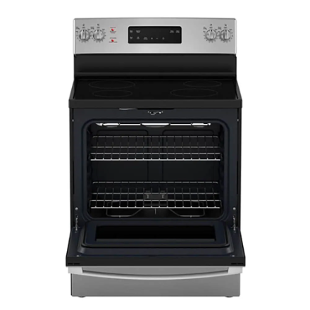 GE Free-Standing Electric Range with Self Cleaning Storage drawer Single Oven in Stainless Steel JCB630SVSS - Image 3