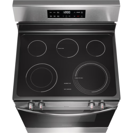 Frigidaire 30-inch Freestanding Electric Range with EvenTemp Cooktop and Steam Clean in Stainless Steel - Image 5