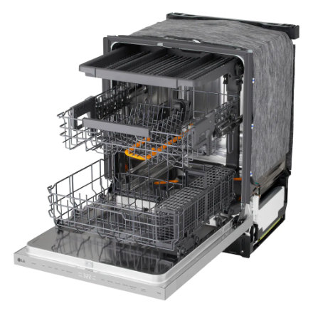 LG Electronics FlushFit 24" Top Control Dishwasher with Blastzone, QuadWash Pro, and AutoVentDry in Stainless Steel, 46dB - Home Depot Exclusive - ENERGY STAR® LDNPQ44HS - Image 5
