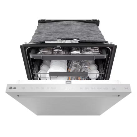 LG Electronics FlushFit 24" Top Control Dishwasher with Blastzone, QuadWash Pro, and AutoVentDry in Stainless Steel, 46dB - Home Depot Exclusive - ENERGY STAR® LDNPQ44HS - Image 3