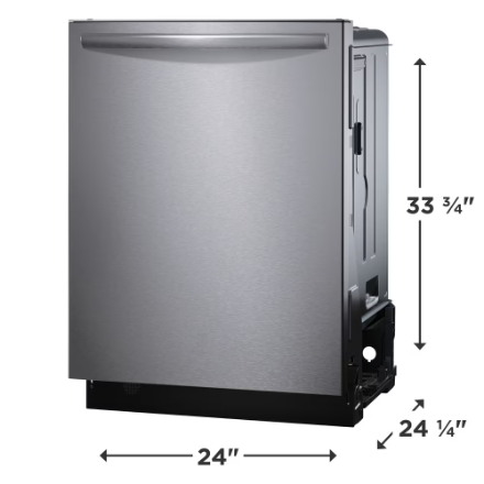Frigidaire Gallery 24-inch Built-In Top Control Dishwasher with 3rd rack and CleanBoost technology in Smudge-Proof Stainless Steel 47 dBA - Energy Star GDSH4715AF0A - Image 2