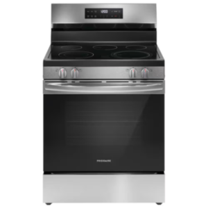 Frigidaire 30-inch Freestanding Electric Range with EvenTemp Cooktop and Steam Clean in Stainless Steel