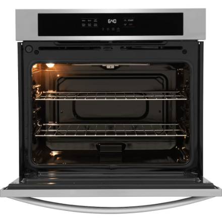 Frigidaire 30-inch Single Electric Wall Oven Built-In with Self Clean in Stainless Steel FCWS3030ASA - Image 4