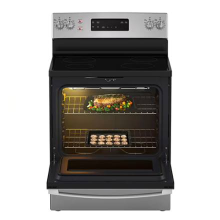 GE Free-Standing Electric Range with Self Cleaning Storage drawer Single Oven in Stainless Steel JCB630SVSS - Image 4